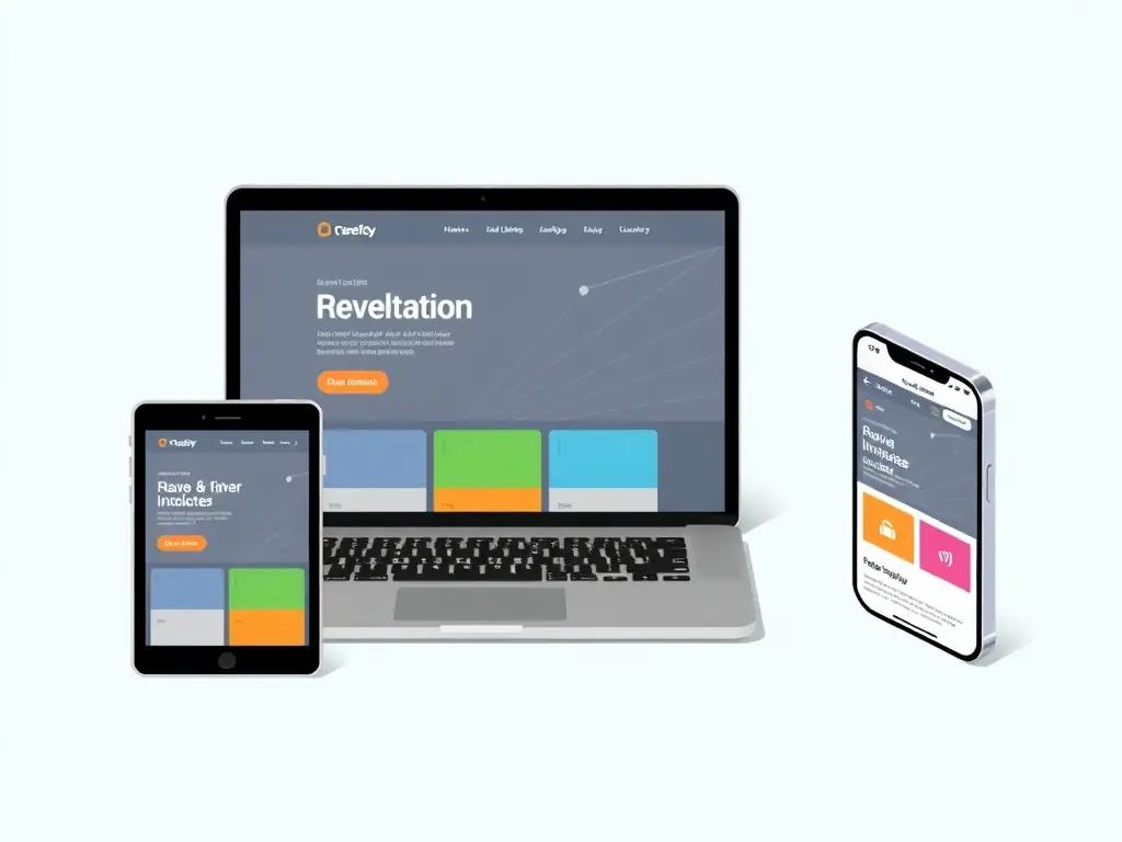 A modern, responsive website design showcasing a clean and professional layout with a focus on user experience, suitable for Technique Mastery's web design services.